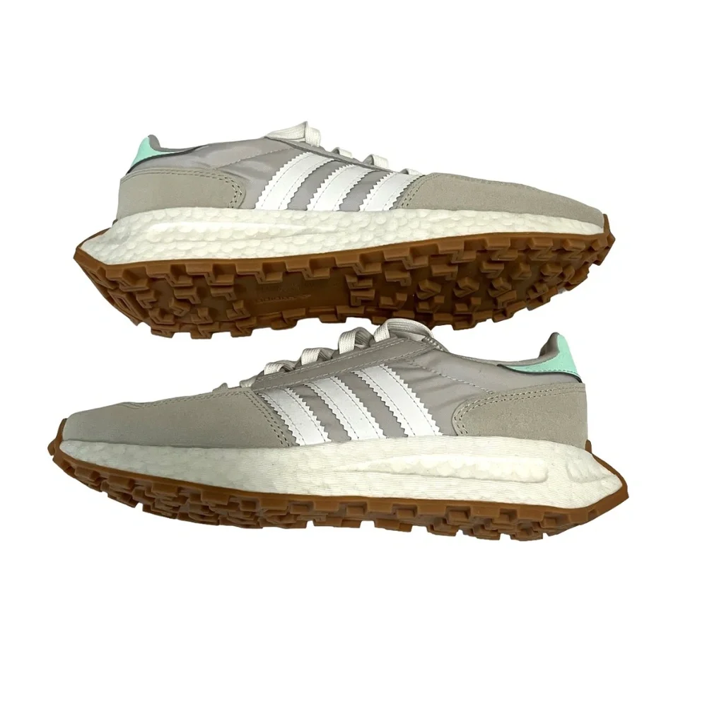 Adidas Retropy E5W Sneakers Gray One Cloud White Pulse Mint Size 7.5 NWT - Picture 6 of 12
